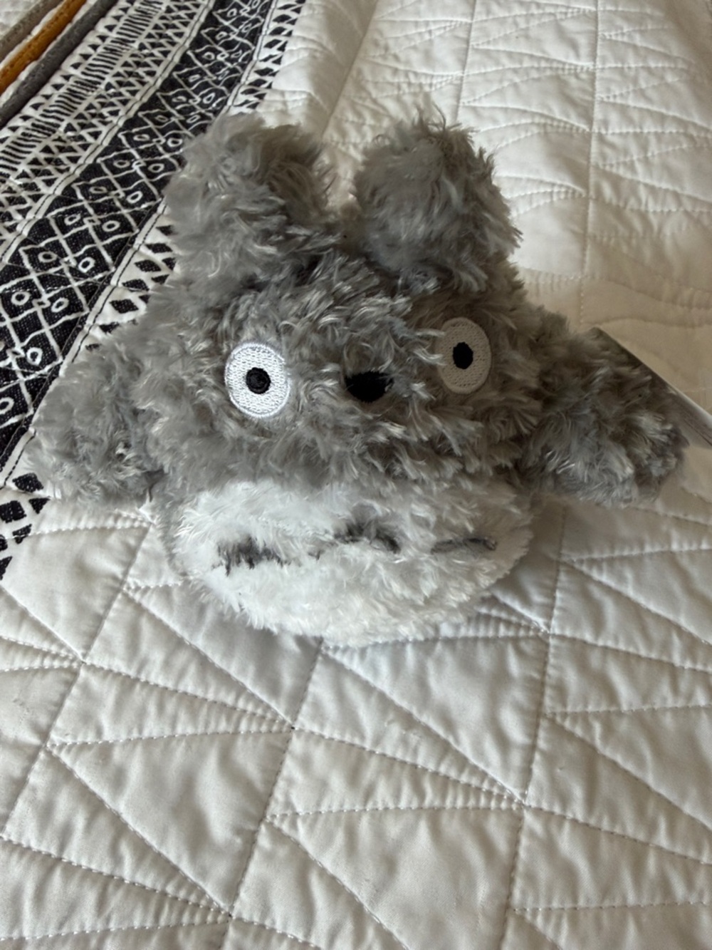 Plush Gray Totoro  - Soft Fluffy Squeaky Plush